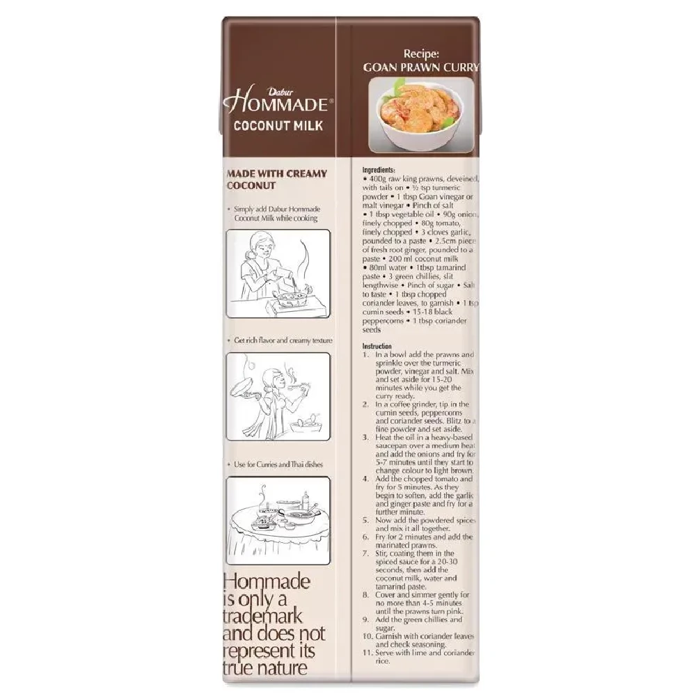 Dabur Hommade - Coconut Milk, 3x200 ml-3.webp